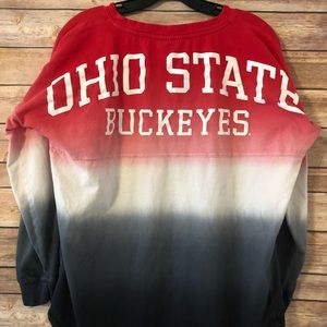 Ohio State Buckeyes long sleeve red black white